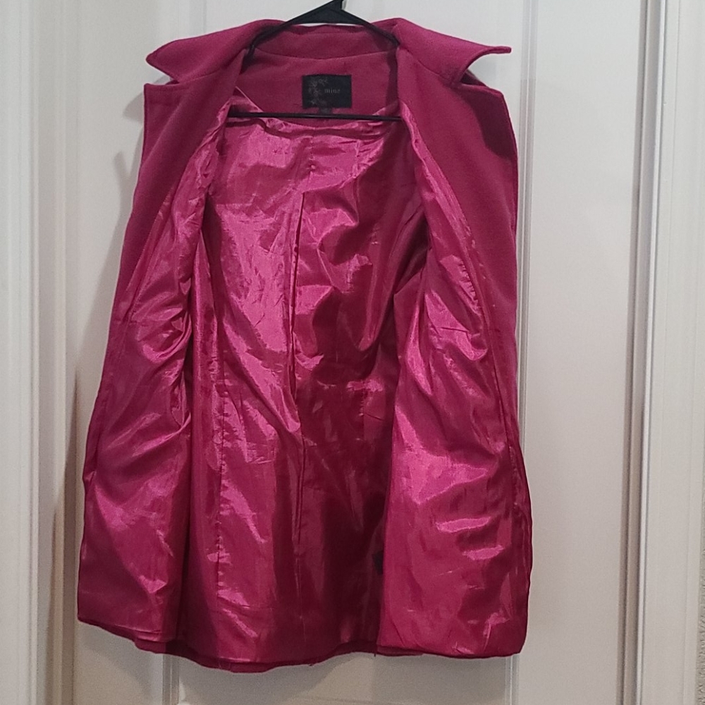 Adorable pink pea coat. - Picture 9 of 11